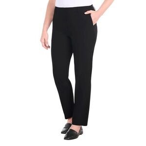 Hilary Radley Black Slim Leg Pants size 8 NWT inseam 26”